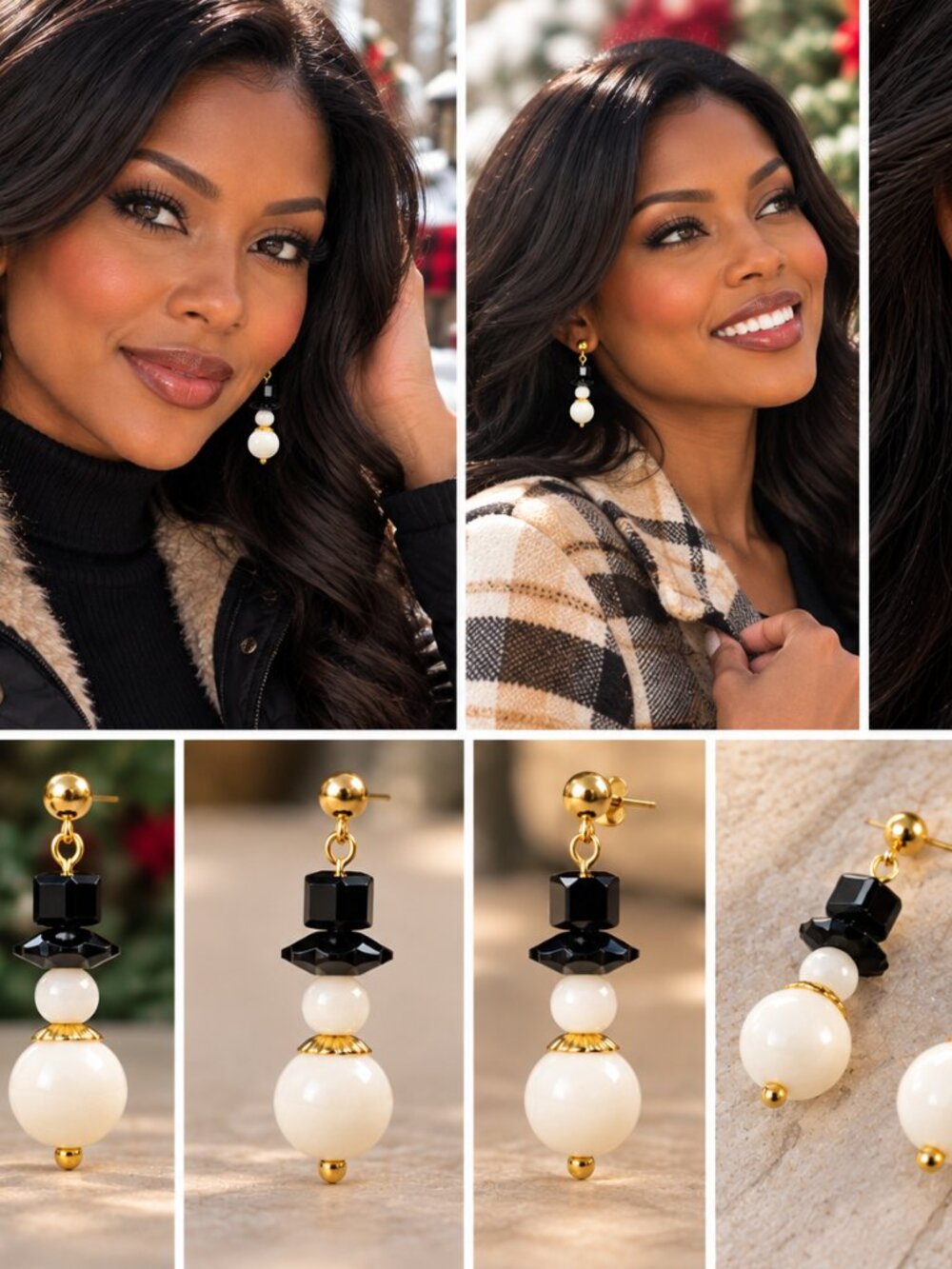 Frosty Elegance Snowman Post Earrings#1 2/$22